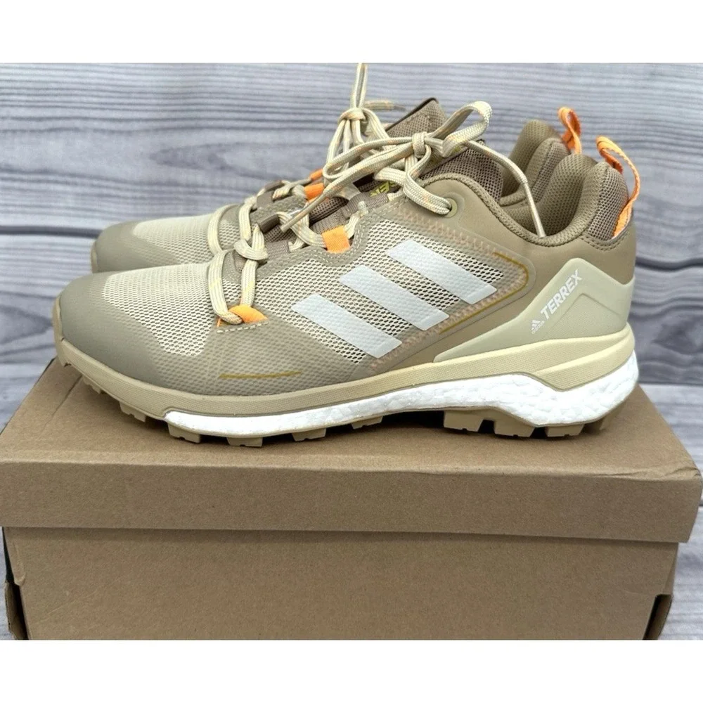ADIDAS TERREX SKYCHASER 2‎ HIKING SNEAKERS  Men's Size 7.5  BEIGE TONE GUM